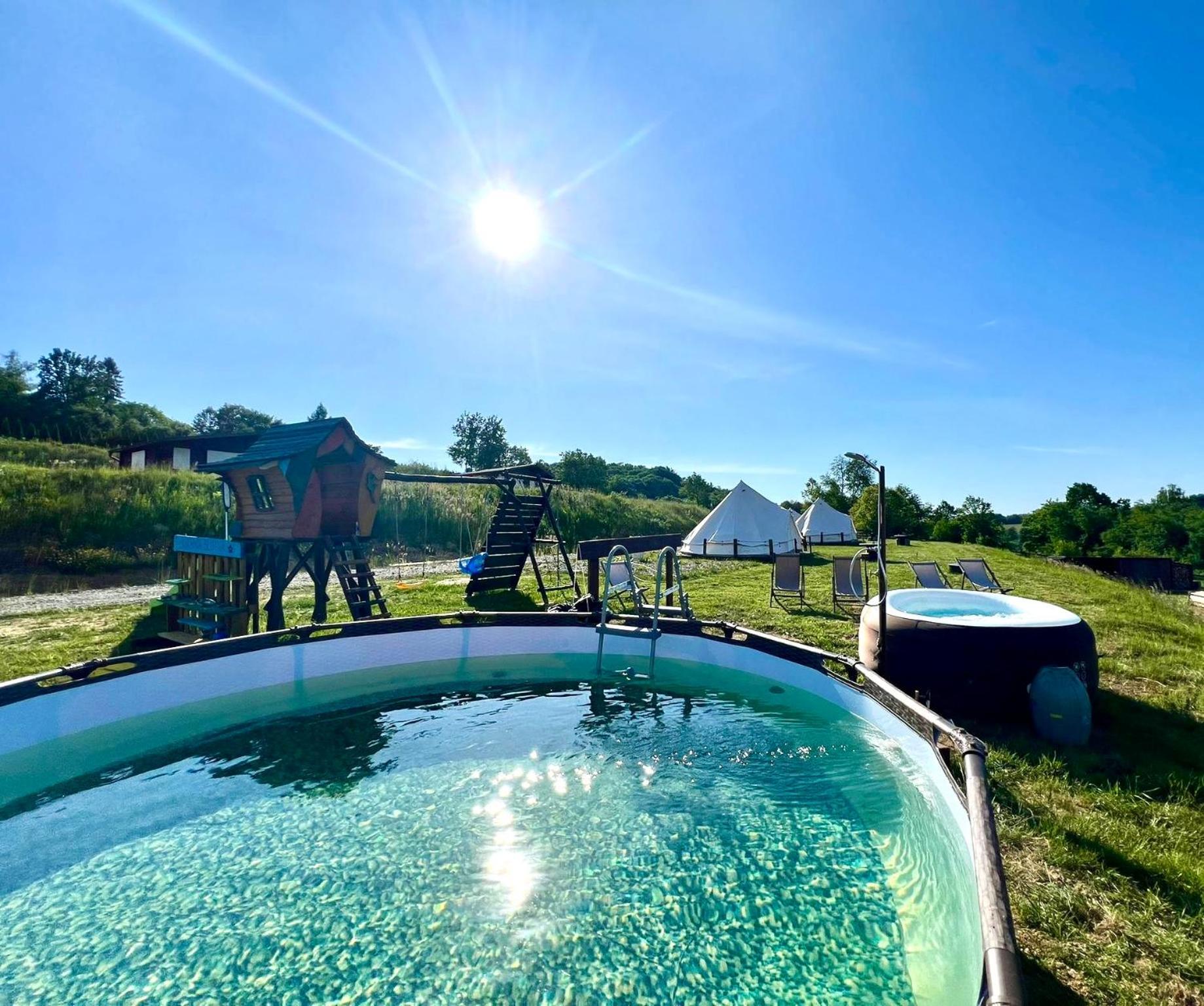 Glamping Bieszczady Z Jacuzzi I Basenem Hotel Солина Екстериор снимка